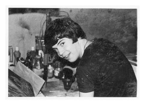 My brother developing film